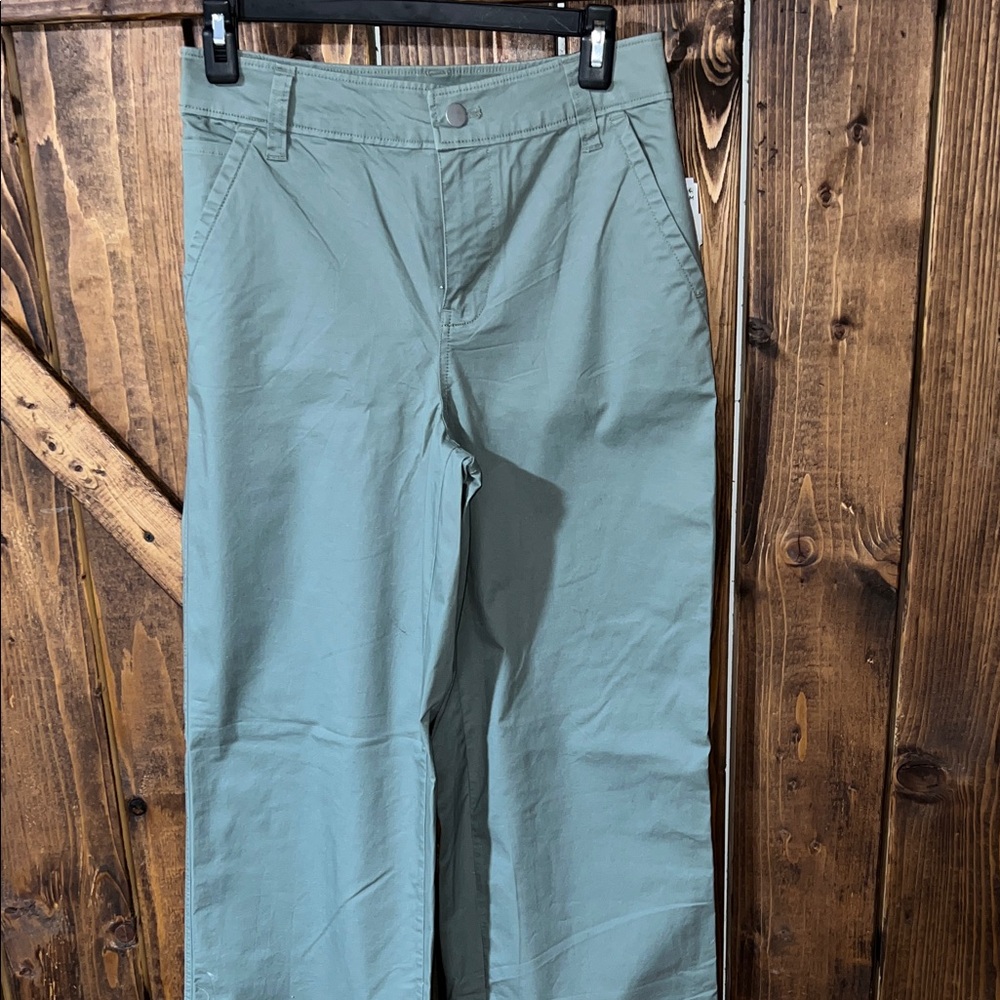 Nordstrom Women's Boot-Cut Jeans in Sage Green - Picture 2 of 9
